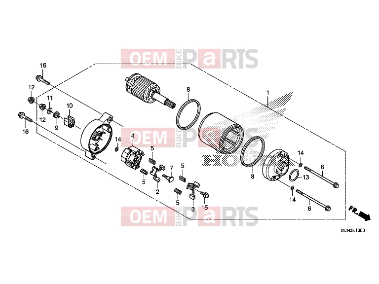 E-13 STARTER ENGINE - Honda CTX1300AE CTX1300A 2014