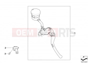 Handbrake lever - BMW Motorrad HP4 (0D01, 0D11) 2011