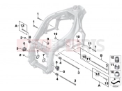 Engine mount - swing arm pivot - BMW Motorrad HP4 (0D01, 0D11) 2011