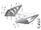 Fairing side section, front - BMW Motorrad HP4 (0D01, 0D11) 2011