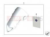 Windshield, high - BMW Motorrad HP4 (0D01, 0D11) 2011