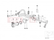 BMW Motorrad BMW 2002 R-Models 4V R 850 R 94 (0401,0406) Fuel distributor/Pressure regulator