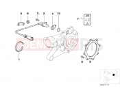 BMW Motorrad BMW 2002 R-Models 4V R 850 R 94 (0401,0406) Wheelspeed sensor, rear