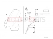 BMW Motorrad BMW 2002 R-Models 4V R 850 R 94 (0401,0406) Windshield facelift