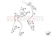 BMW Motorrad BMW 2013 C-Models C evolution (0C03) Brake lines, ABS, front