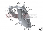 BMW Motorrad BMW 2013 C-Models C evolution (0C03) Grill cover