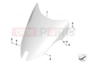 BMW Motorrad BMW 2016 C-Models C evolution (0C03) Windshield