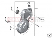 BMW Motorrad BMW 2012 S models HP4 (0D01, 0D11) Engine housing cover, left