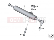 BMW Motorrad BMW 2012 S models HP4 (0D01, 0D11) Steering damper, adjustable