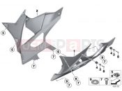 BMW Motorrad BMW 2012 S models HP4 (0D01, 0D11) Engine spoiler