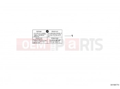 BMW Motorrad BMW 2012 S models HP4 (0D01, 0D11) Label 
