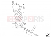 Spring strut, rear - BMW Motorrad F 650 CS 04 (0177,0187) 2004
