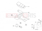 Rear footrests - BMW Motorrad F 650 CS 04 (0177,0187) 2004