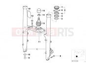 BMW Motorrad BMW 2004 R-Models 4V R 850 R 02 (0428) Fork slider/lower fork bridge