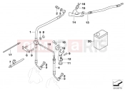 BMW Motorrad BMW 2004 R-Models 4V R 850 R 02 (0428) Brake pipe, front