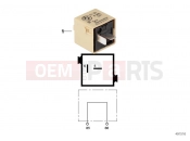 BMW Motorrad BMW 2004 R-Models 4V R 850 R 02 (0428) Plug connector, beige