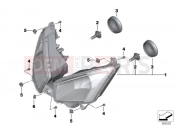 BMW Motorrad BMW 2015 C-Models C evolution (0C03) Headlight