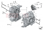BMW Motorrad BMW 2017 R-Models K5x R 1200 RT (0A03, 0A13) Screw connection, engine housing