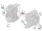 BMW Motorrad BMW 2017 R-Models K5x R 1200 RT (0A03, 0A13) Engine housing mounting parts