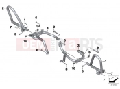 BMW Motorrad BMW 2017 R-Models K5x R 1200 RT (0A03, 0A13) Engine roll bar, authority vehicles
