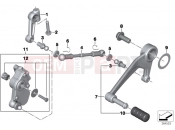 BMW Motorrad BMW 2017 R-Models K5x R 1200 RT (0A03, 0A13) Outside shift-control components