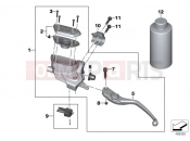 BMW Motorrad BMW 2017 R-Models K5x R 1200 RT (0A03, 0A13) Clutch control assembly