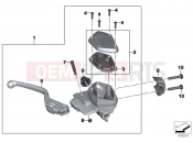BMW Motorrad BMW 2017 R-Models K5x R 1200 RT (0A03, 0A13) Handbrake lever