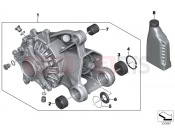 BMW Motorrad BMW 2017 R-Models K5x R 1200 RT (0A03, 0A13) Right-angle gearbox, rear