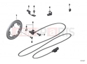 BMW Motorrad BMW 2017 R-Models K5x R 1200 RT (0A03, 0A13) Front wheelspeed sensor