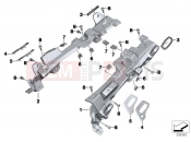BMW Motorrad BMW 2017 R-Models K5x R 1200 RT (0A03, 0A13) Case holder/Mounting parts