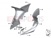 BMW Motorrad BMW 2017 R-Models K5x R 1200 RT (0A03, 0A13) Engine spoiler