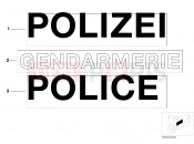 BMW Motorrad BMW 2017 R-Models K5x R 1200 RT (0A03, 0A13) Lettering, authorities