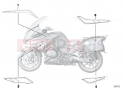 BMW Motorrad BMW 2017 R-Models K5x R 1200 RT (0A03, 0A13) Stick-on label