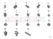 BMW Motorrad BMW 2017 R-Models K5x R 1200 RT (0A03, 0A13) Various cable holders