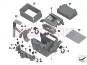 BMW Motorrad BMW 2017 R-Models K5x R 1200 RT (0A03, 0A13) Battery tray