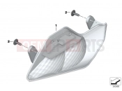 BMW Motorrad BMW 2017 R-Models K5x R 1200 RT (0A03, 0A13) Turn signals, front