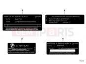BMW Motorrad BMW 2017 R-Models K5x R 1200 RT (0A03, 0A13) Labels for Australia