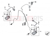 BMW Motorrad BMW 2017 R-Models K5x R 1200 RT (0A03, 0A13) Retrofit LED auxiliary headlight