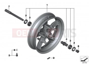 BMW Motorrad BMW 2017 C-Models C evolution (0C03) Front wheel