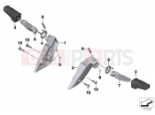 BMW Motorrad BMW 2017 C-Models C evolution (0C03) Rear footrests