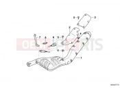 BMW Motorrad BMW 1995 R-Models 4V R 850 R 94 (0401,0406) Muffler