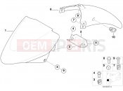 BMW Motorrad BMW 2006 R-Models 4V R 850 R 02 (0428) Front wheel mudguard