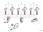 BMW Motorrad BMW 1997 R-Models 4V R 850 GS 95 (0403) Lock cylinder/key/code