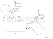 BMW Motorrad BMW 1997 R-Models 4V R 850 GS 95 (0403) Hand protector