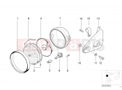 BMW Motorrad BMW 1997 R-Models 4V R 850 R 94 (0401,0406) Headlight bracket facelift