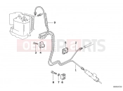 BMW Motorrad BMW 1998 R-Models 4V R 850 R 94 (0401,0406) Brake pipe rear ABS