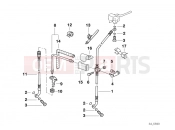 BMW Motorrad BMW 1998 R-Models 4V R 850 R 94 (0401,0406) Brake pipe, front
