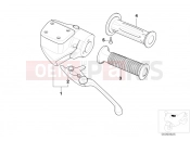 BMW Motorrad BMW 1999 R-Models 4V R 850 R 02 (0428) Clutch control assembly