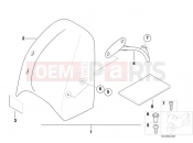 BMW Motorrad BMW 1999 R-Models 4V R 850 R 02 (0428) Windshield Speedster