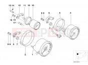 BMW Motorrad BMW 1999 R-Models 4V R 850 R 02 (0428) Speedometer/rev.counter/clock